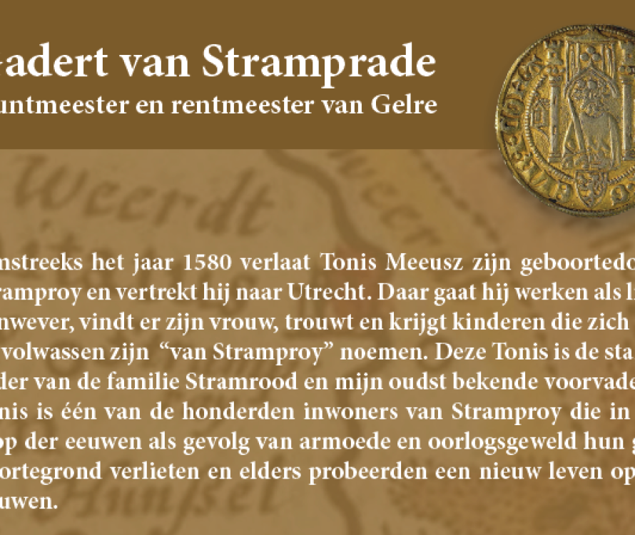 Gadert van Stramprade, muntmeester en rentmeester van Gelre