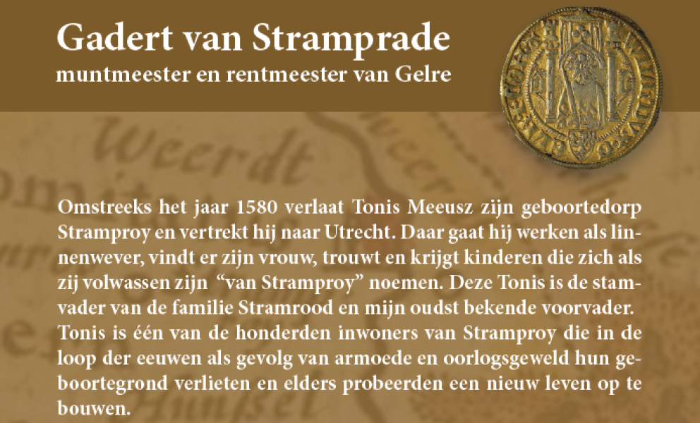 Gadert van Stramprade, muntmeester en rentmeester van Gelre